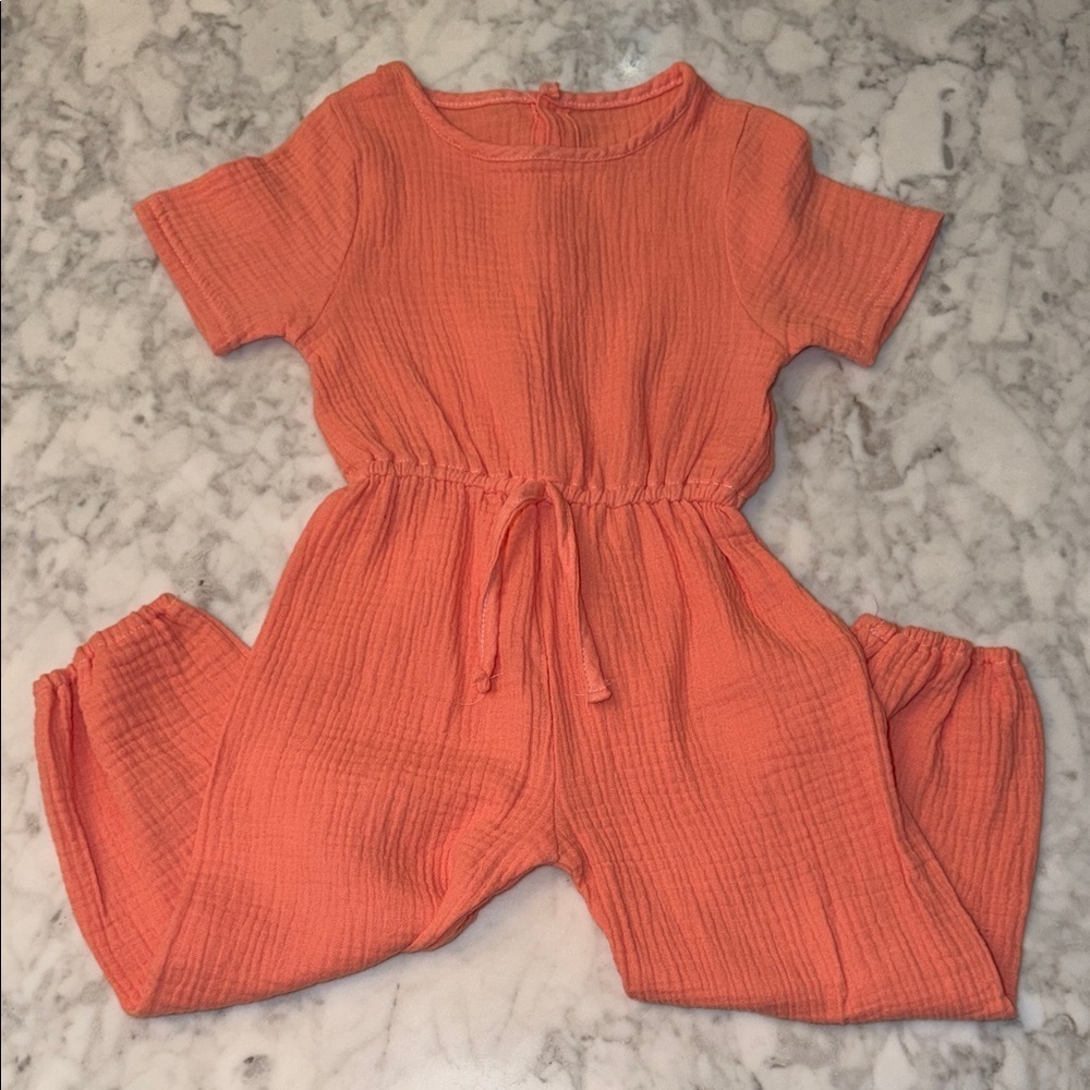 GIRL COTTON JUMPSUIT 110